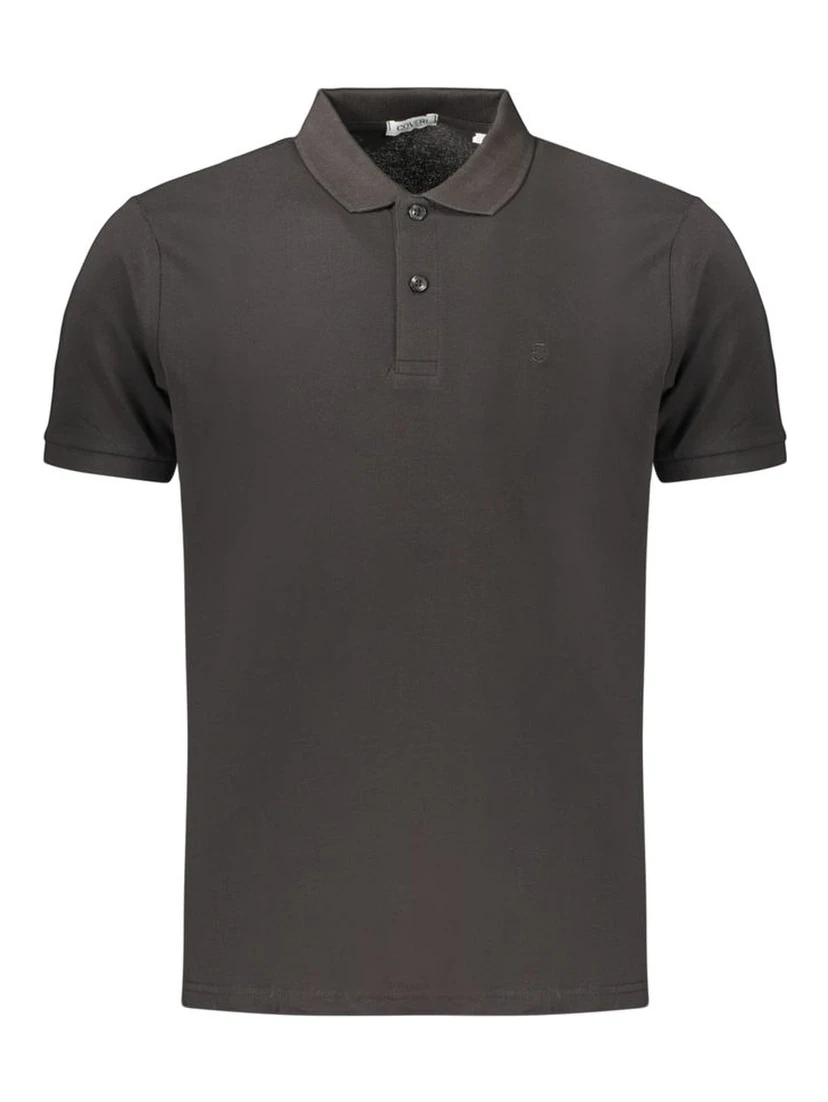 Black Cotton Polo Shirt