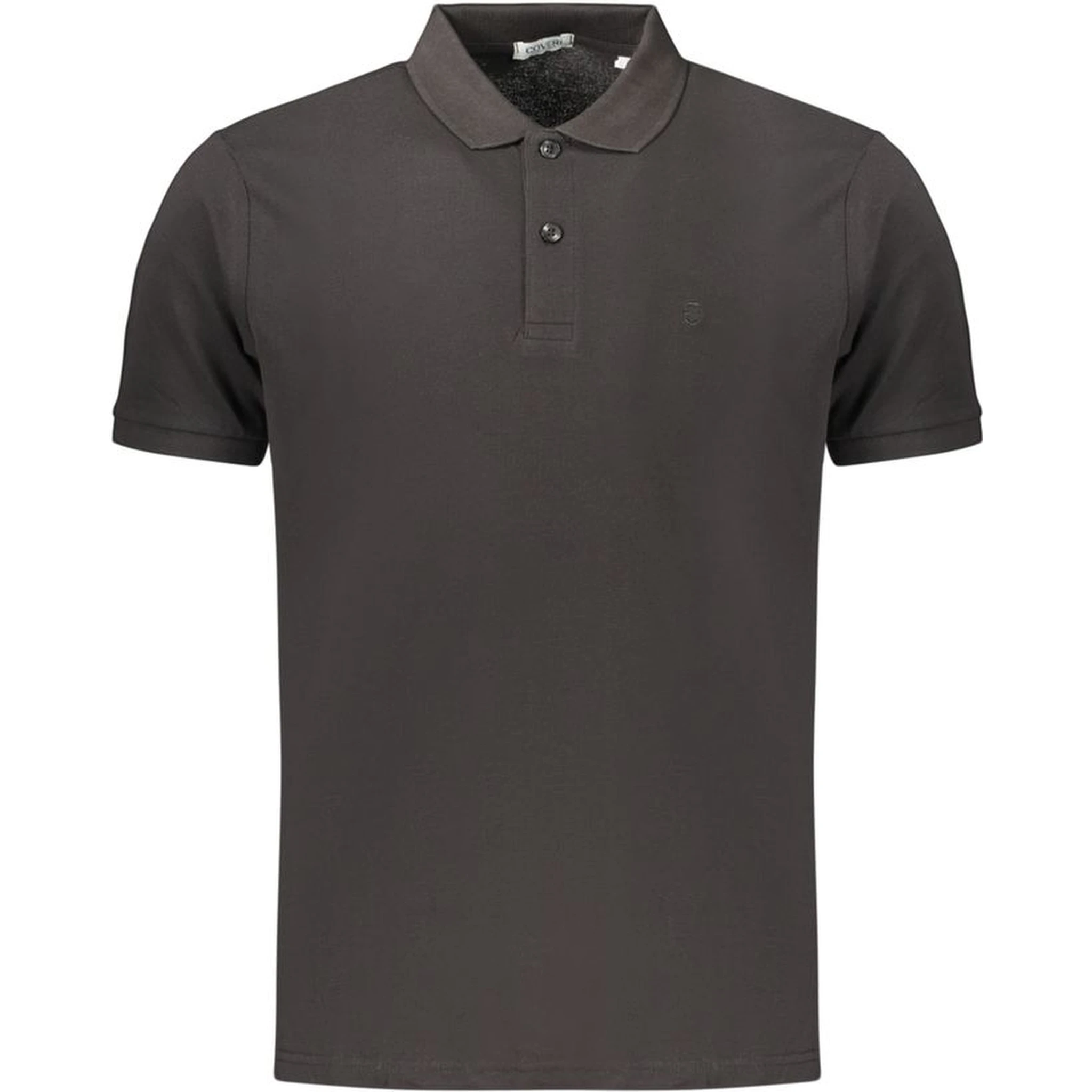 Black Cotton Polo Shirt