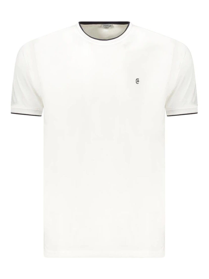 White Cotton Men's T-Shirt