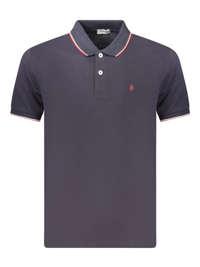 Blue Cotton Men's Polo