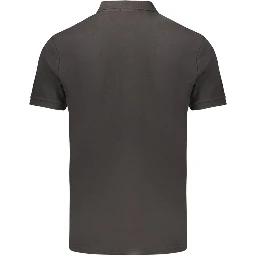 Black Cotton Polo Shirt