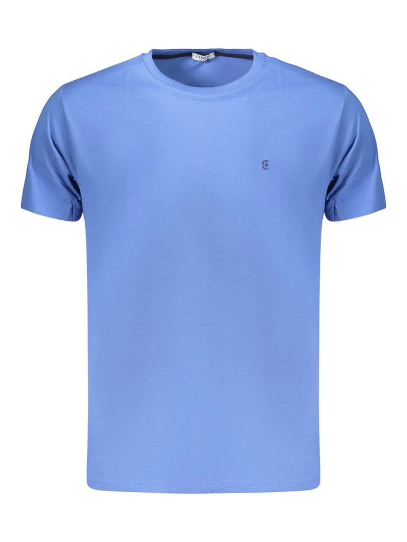 Blue Cotton Men's T-Shirt