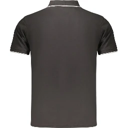 Black Cotton Men's Polo