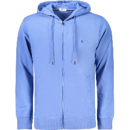 Blue Cotton Men's Sweatshirt