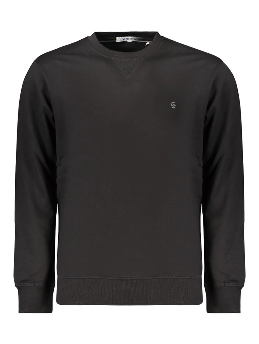 Black Cotton Men's Sweatshirt