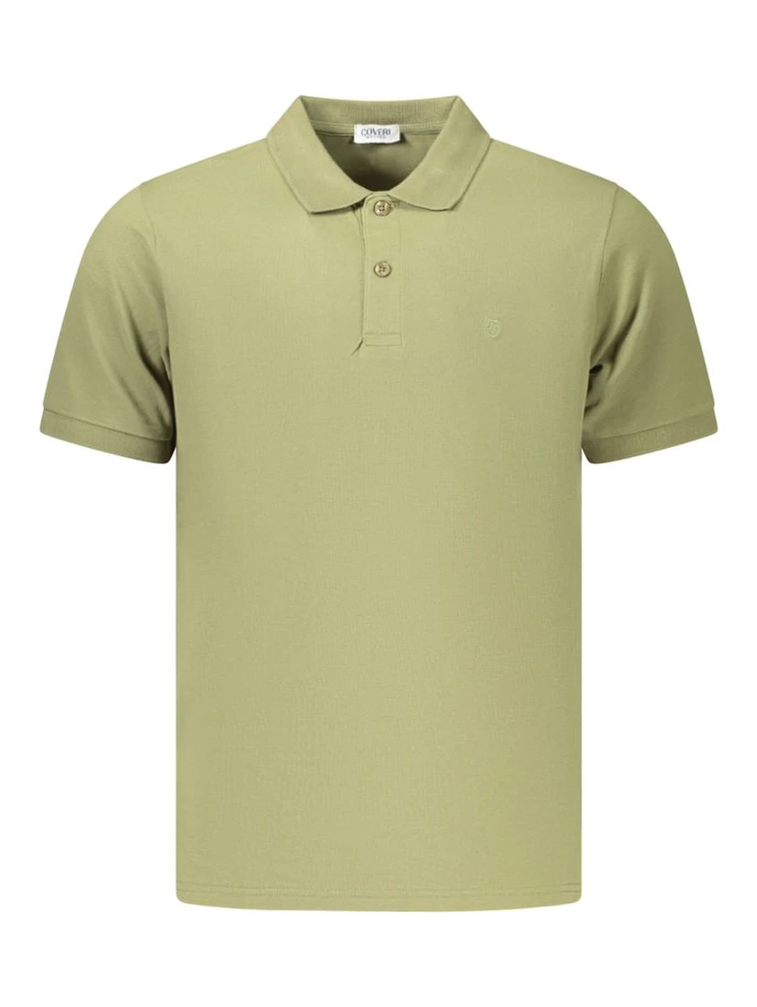 Green Cotton Men's Polo
