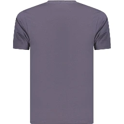 Blue Cotton Men's T-Shirt
