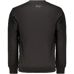 Black Cotton Men's Sweatshirt