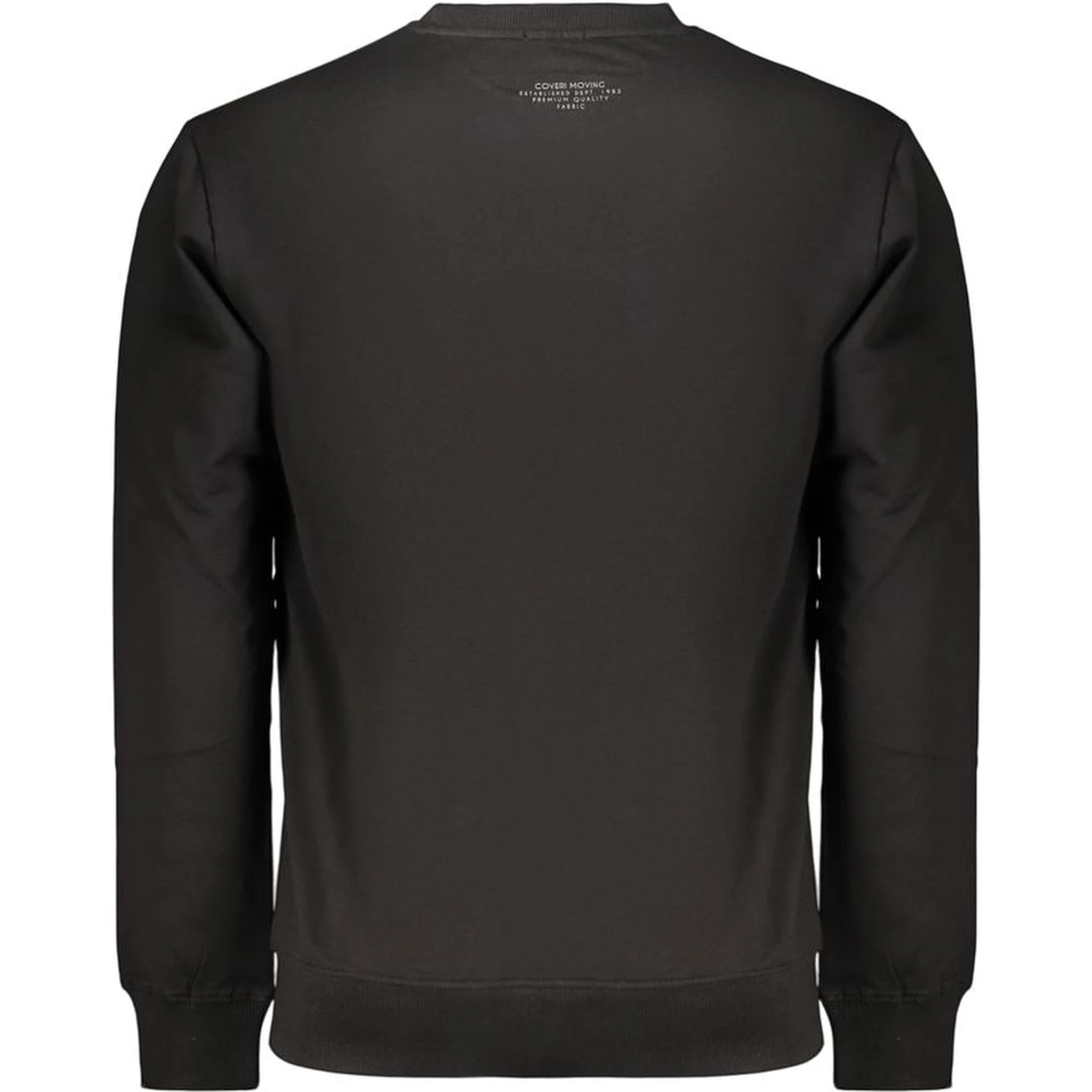 Black Cotton Men's Sweatshirt