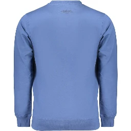 Blue Cotton Men's Sweatshirt