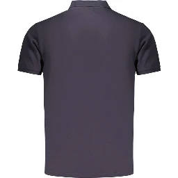 Blue Cotton Men's Polo