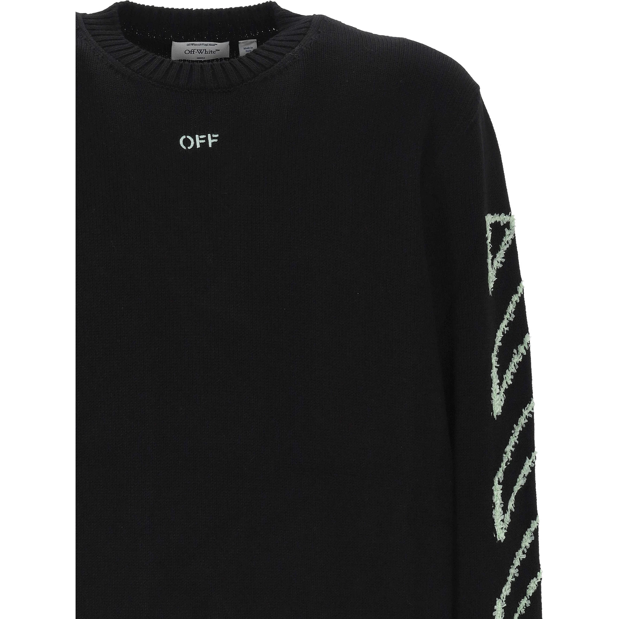 Off White Sweaters Black