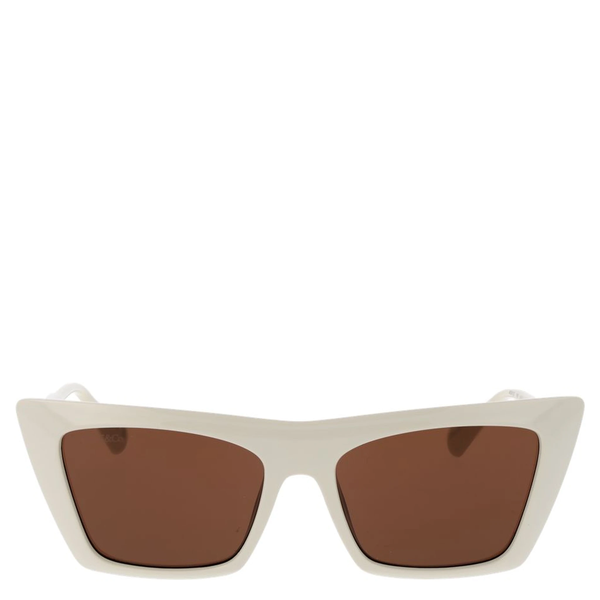 Beige Plastic Sunglasses