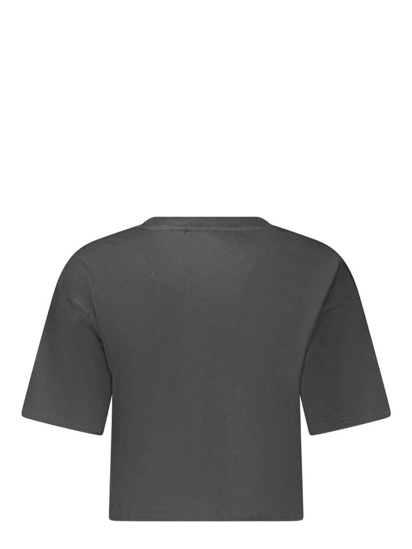 Black Cotton Women's T-Shirt