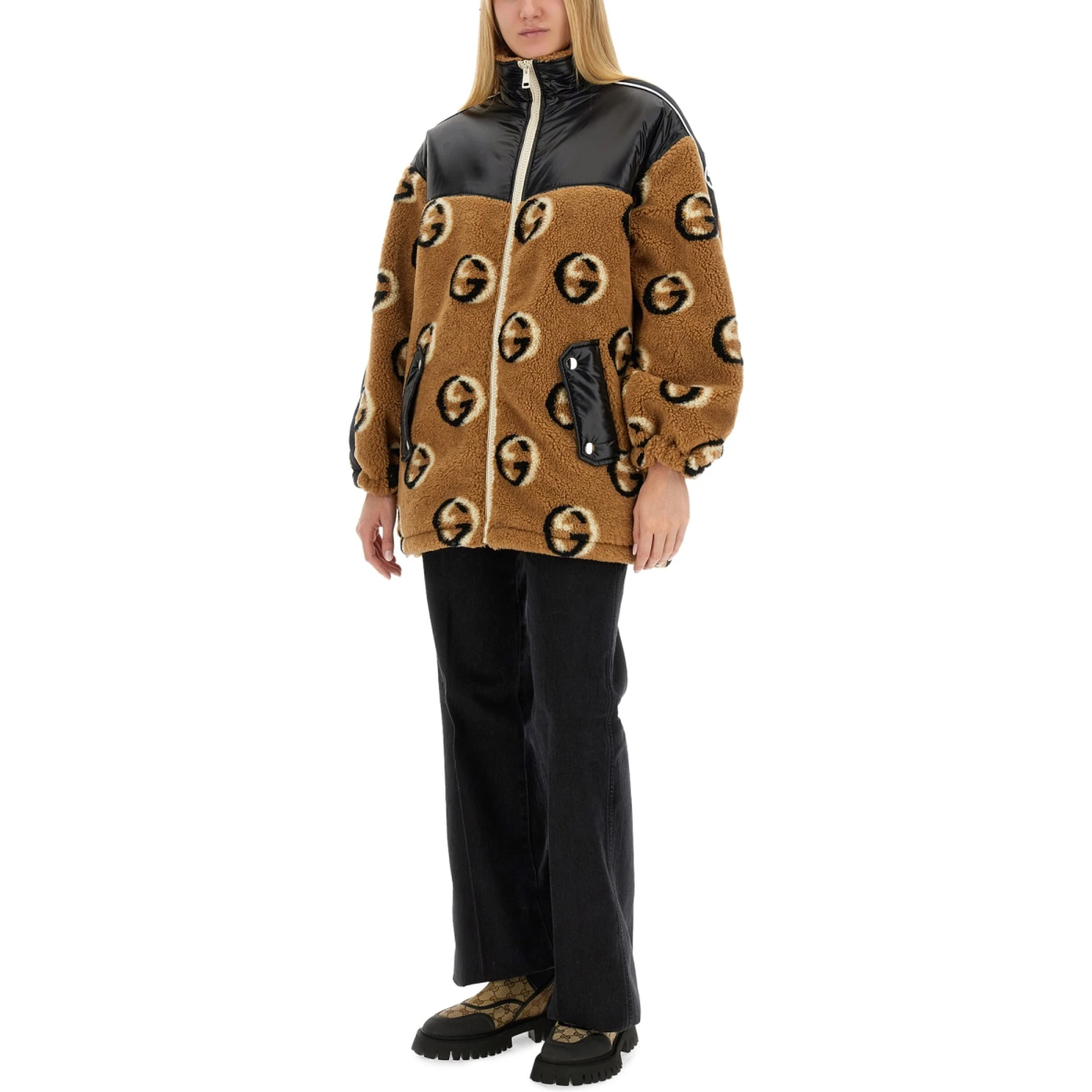 JACQUARD ZIPPER JACKET