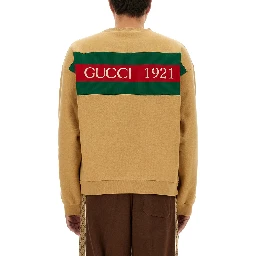SWEATSHIRT WITH WEB RIBBON