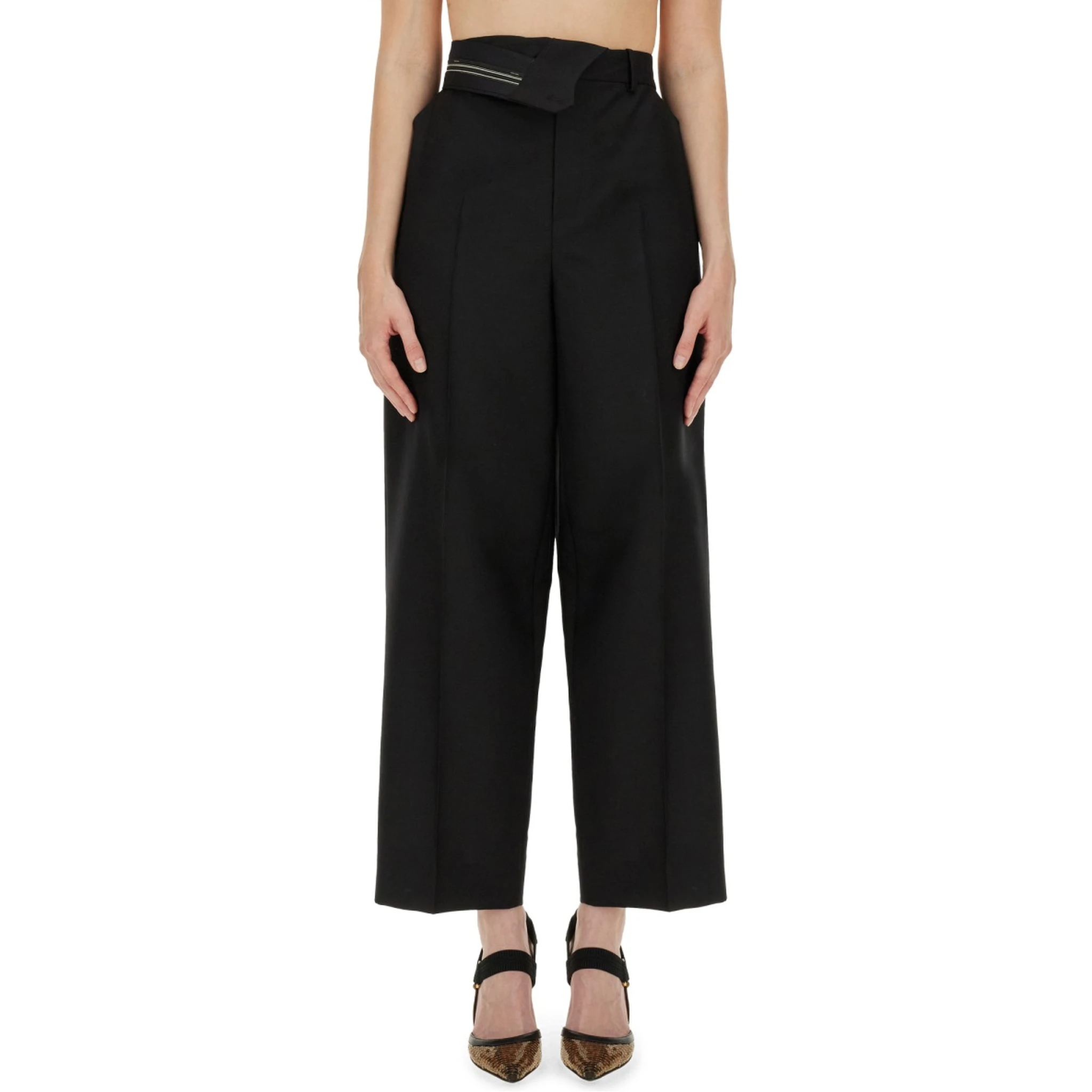 PANTS WITH ASYMMETRICAL WAIST