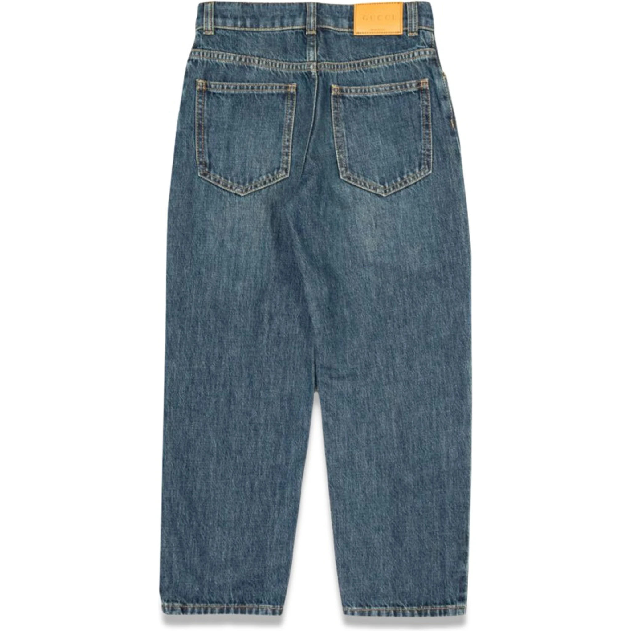 ju pants eco washed denim/ dark blue/mix
