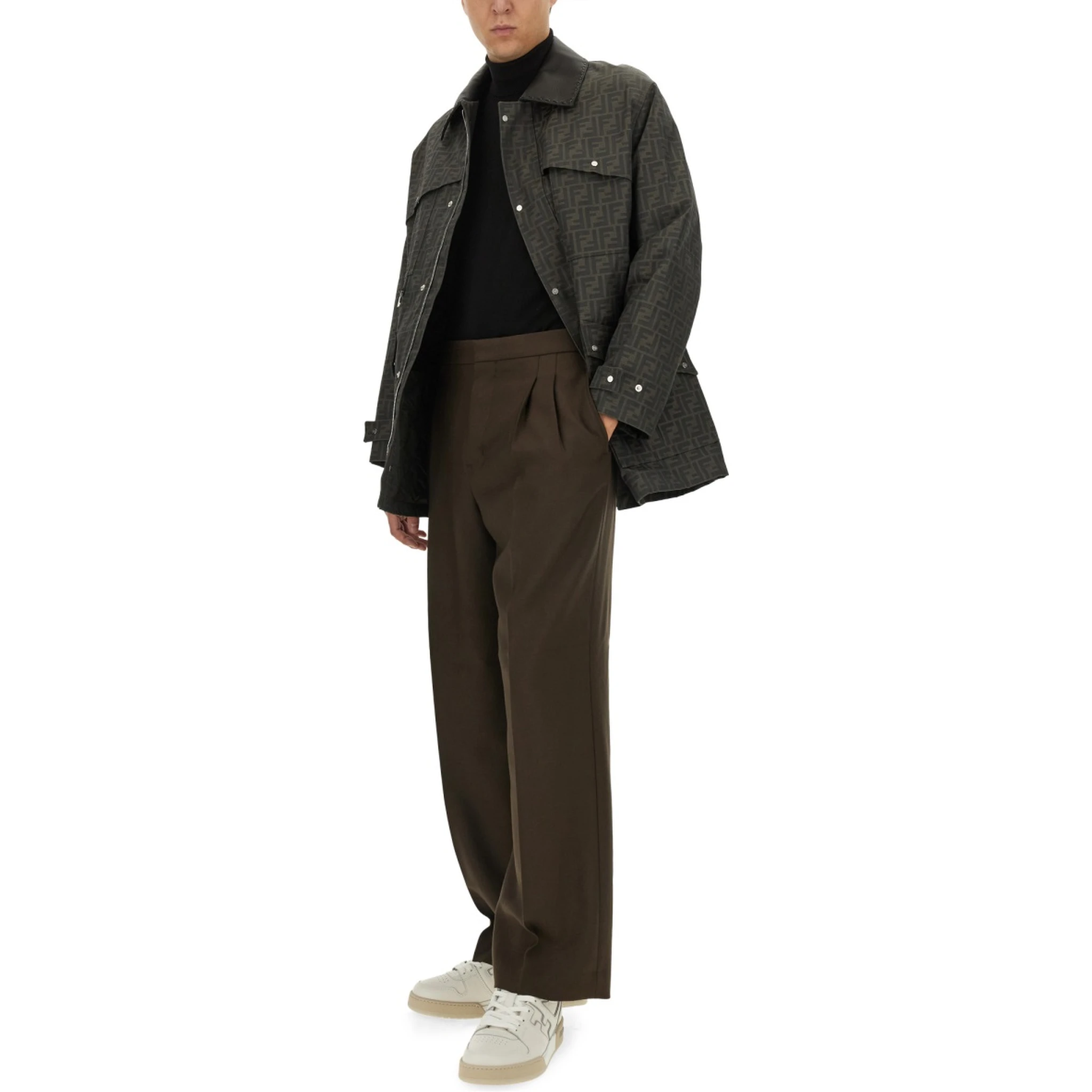 BLOUSON IN JACQUARD "FF"
