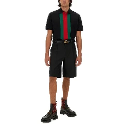 WOOL BLEND TWILL SHORTS