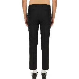 WOOL BLEND TWILL PANTS