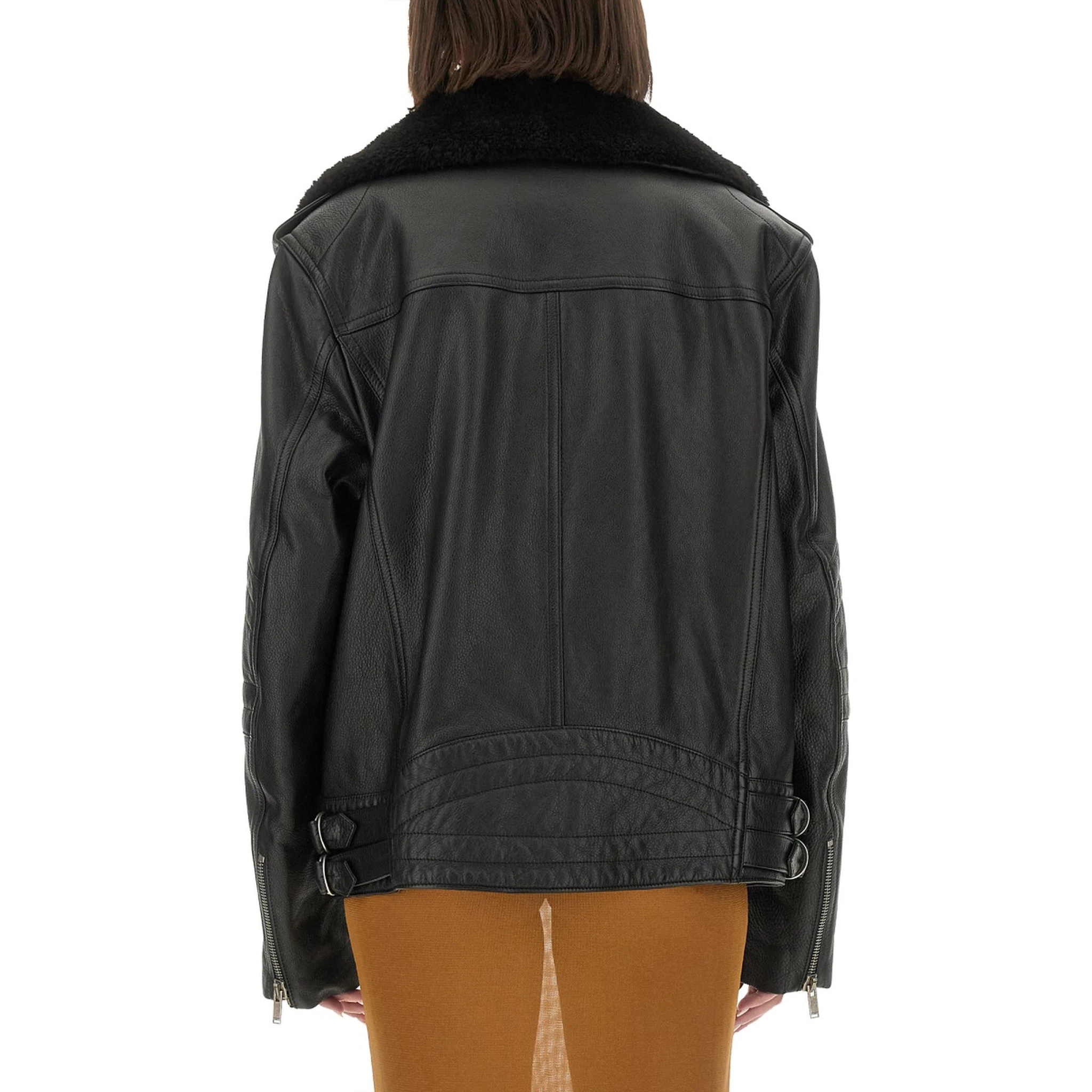 LEATHER BIKER JACKET