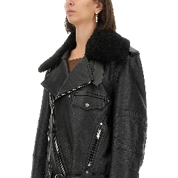 LEATHER BIKER JACKET