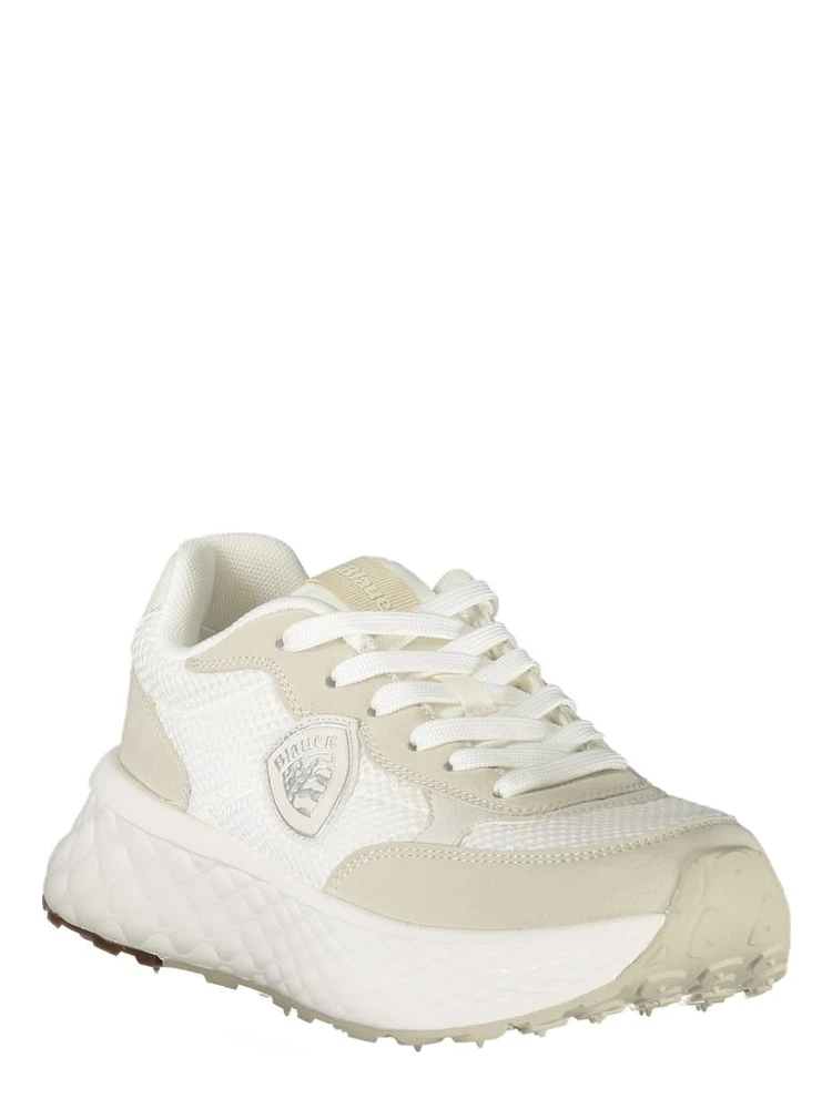 White Polyurethane Women Sneaker alternative