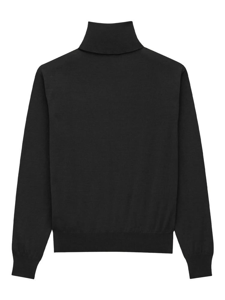 CASHMERE, WOOL AND SILK TURTLENECK PULLOVER alternative