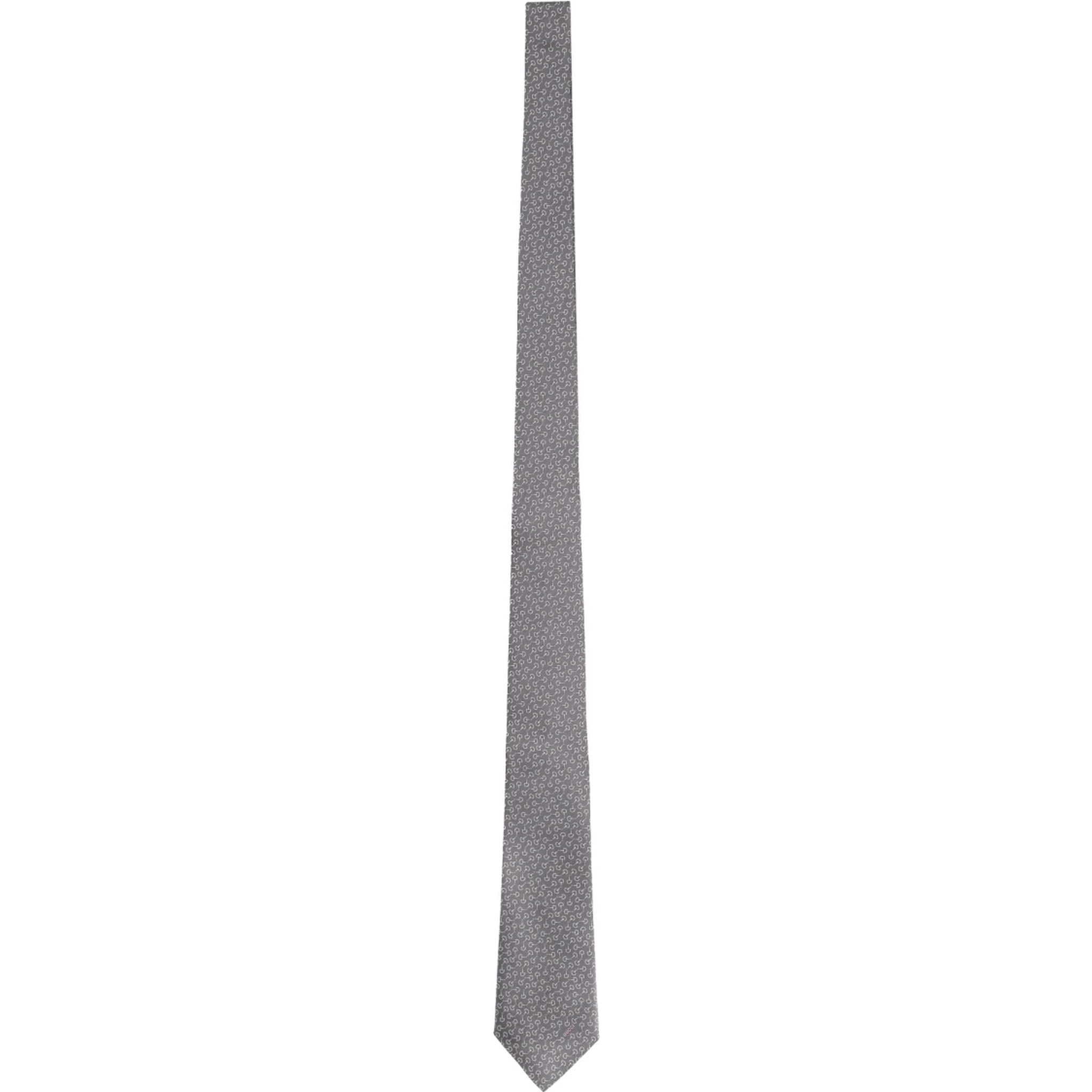 SILK TIE WITH CLAMPS