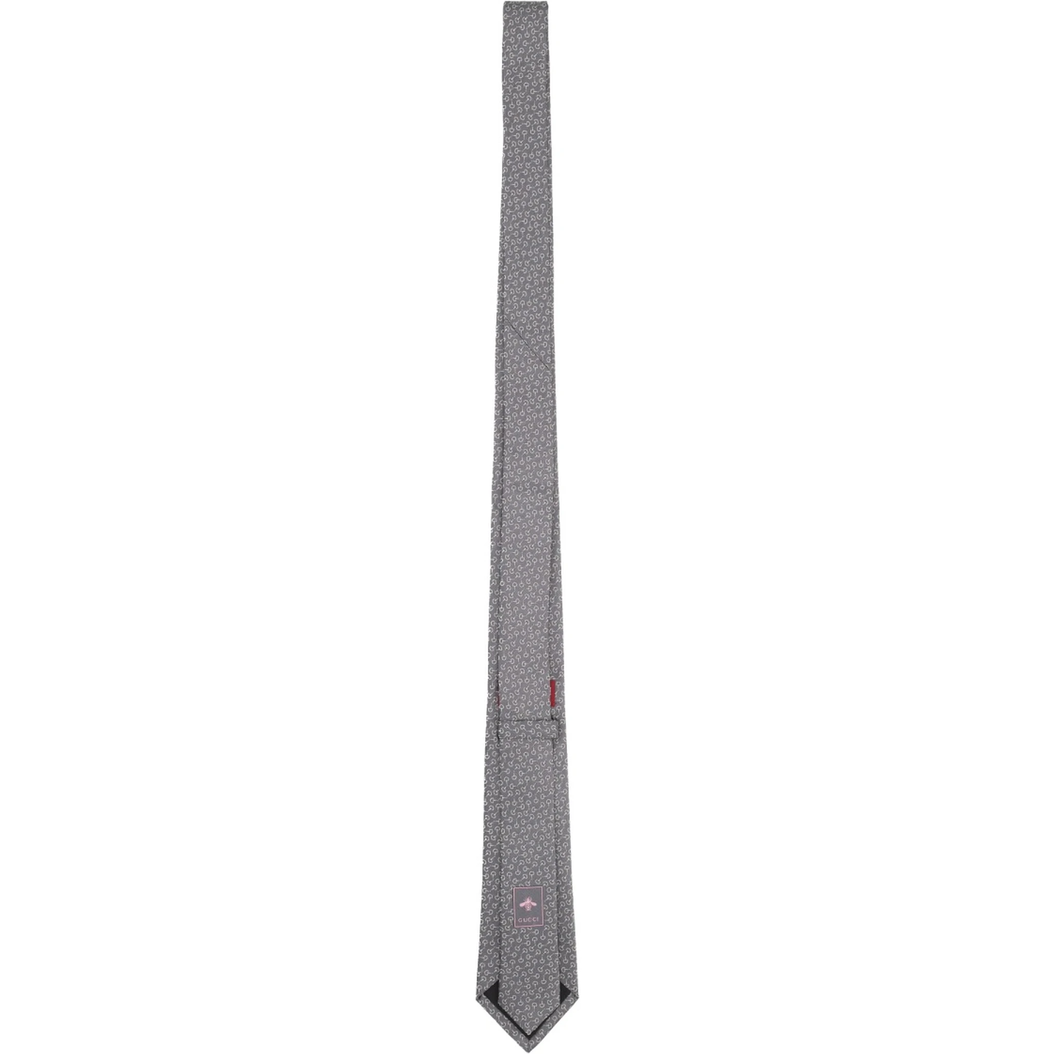SILK TIE WITH CLAMPS