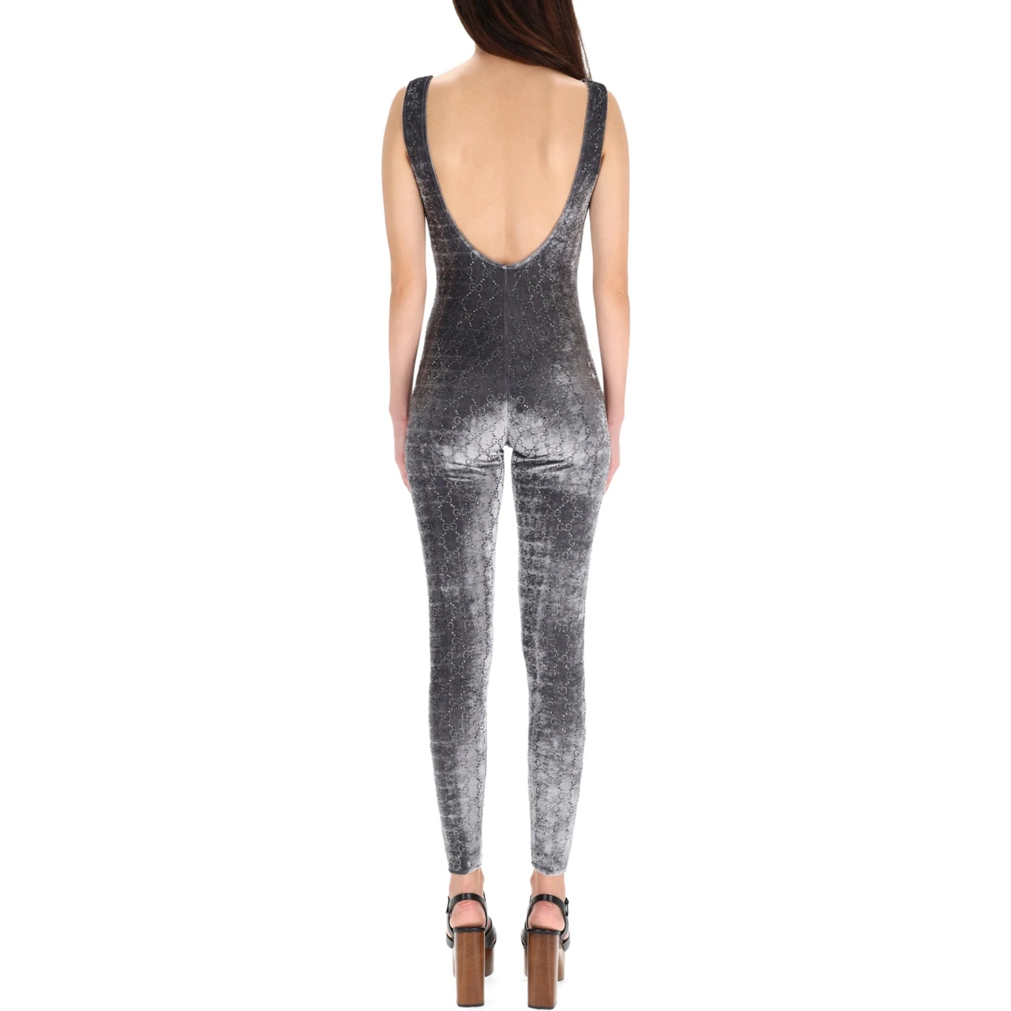 JUMPSUIT WITH "GG" EMBROIDERY