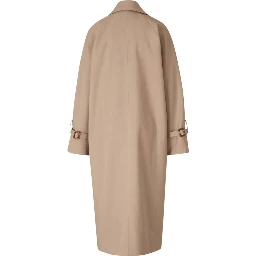 DOUBLE-BREASTED COTTON TRENCH COAT