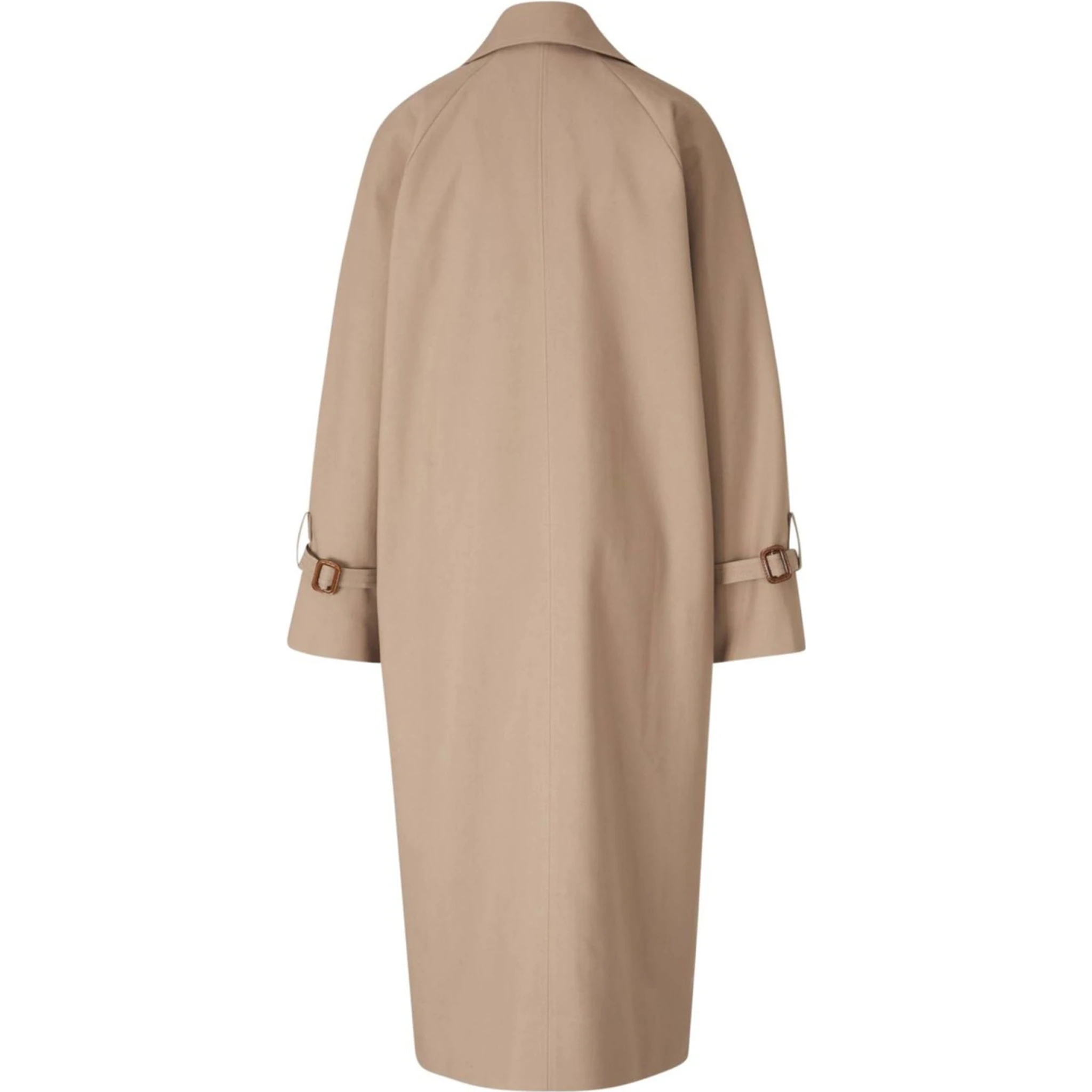 DOUBLE-BREASTED COTTON TRENCH COAT