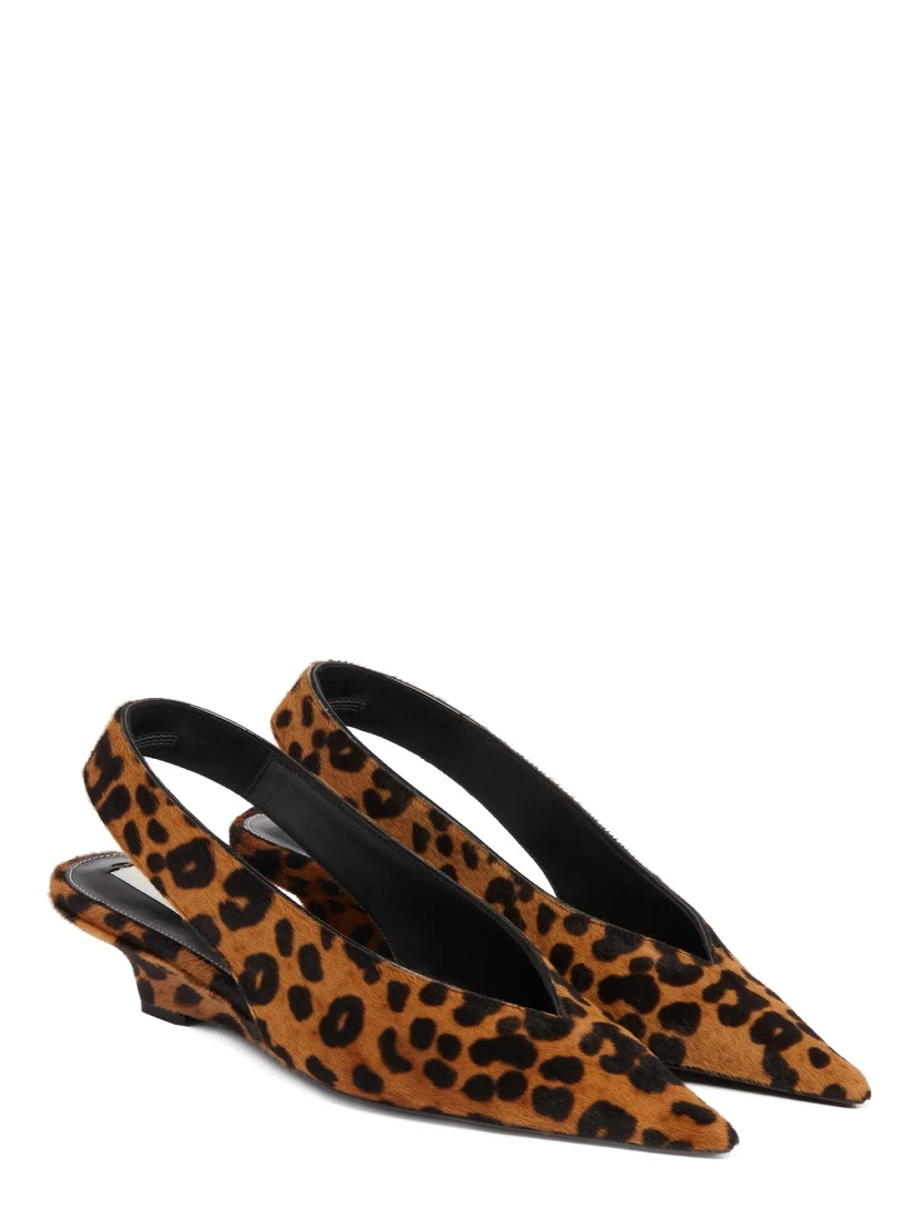 WEDGE SLINGBACK PUMPS