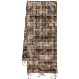 PRINCE OF WALES PATTERN SILK SCARF