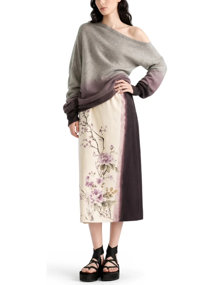 PRINTED MIDI SKIRT alternative