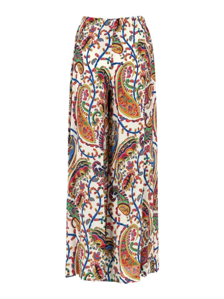 PANTALONE PALAZZO CON CINTURA E MOTIVO PAISLEY alternative