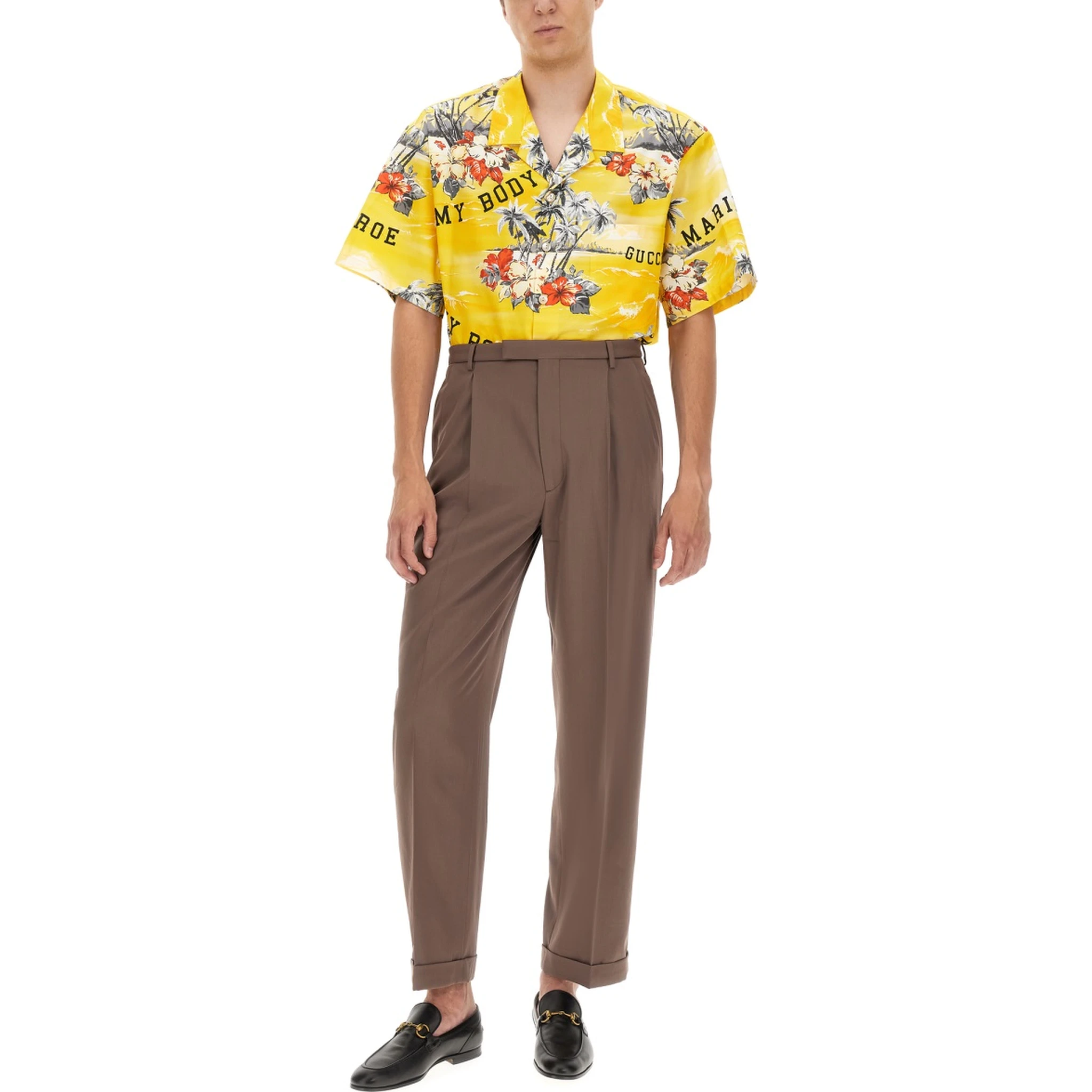 PANTS WITH GUCCI LABEL