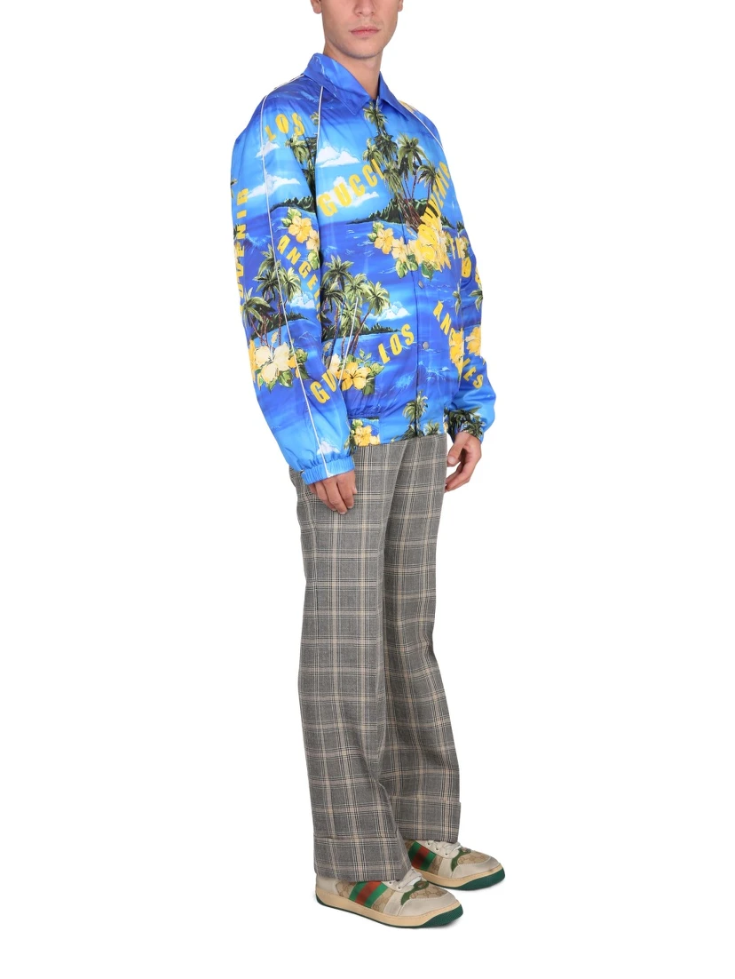 NYLON JACKET WITH PRINT
