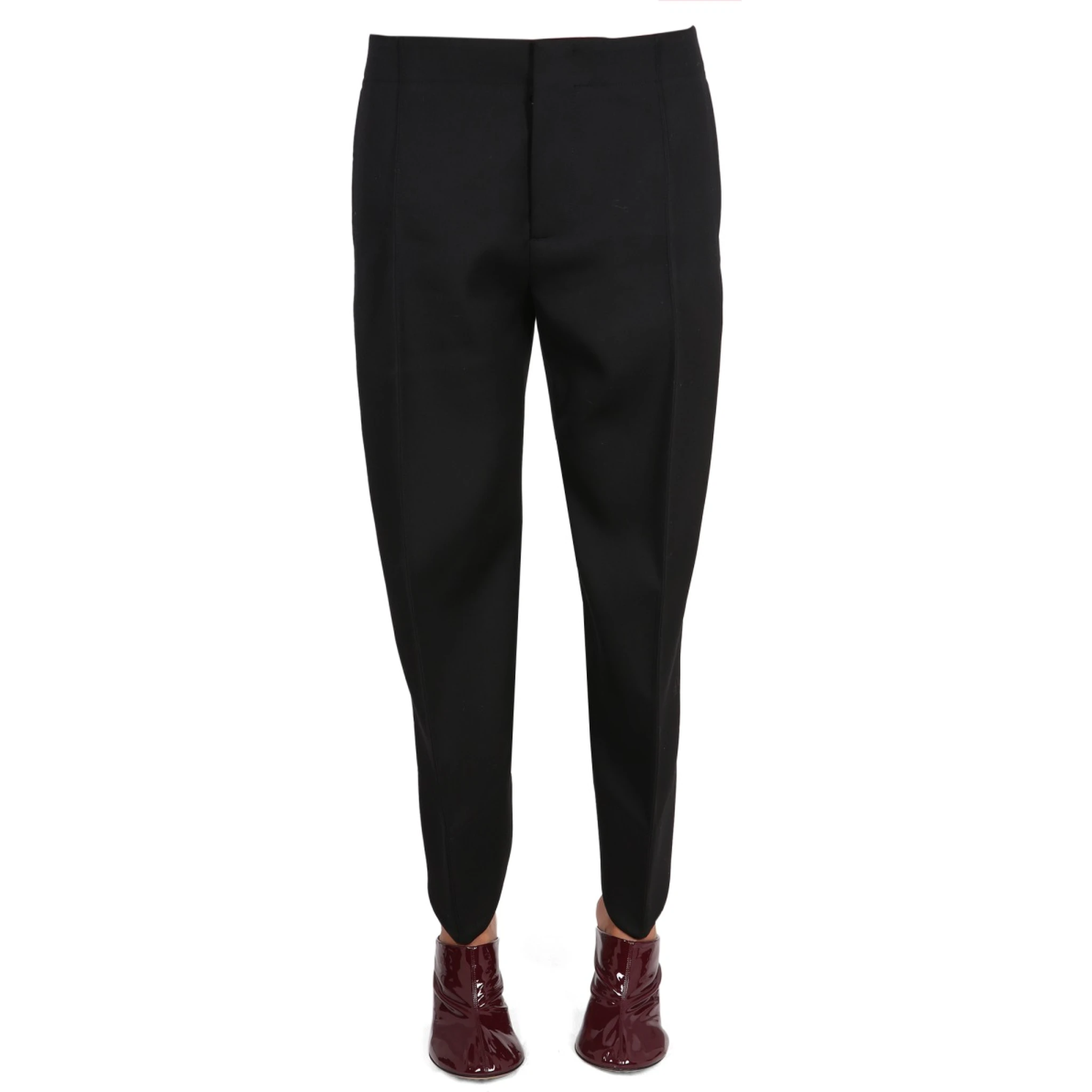 COMPACT WOOL PANTS