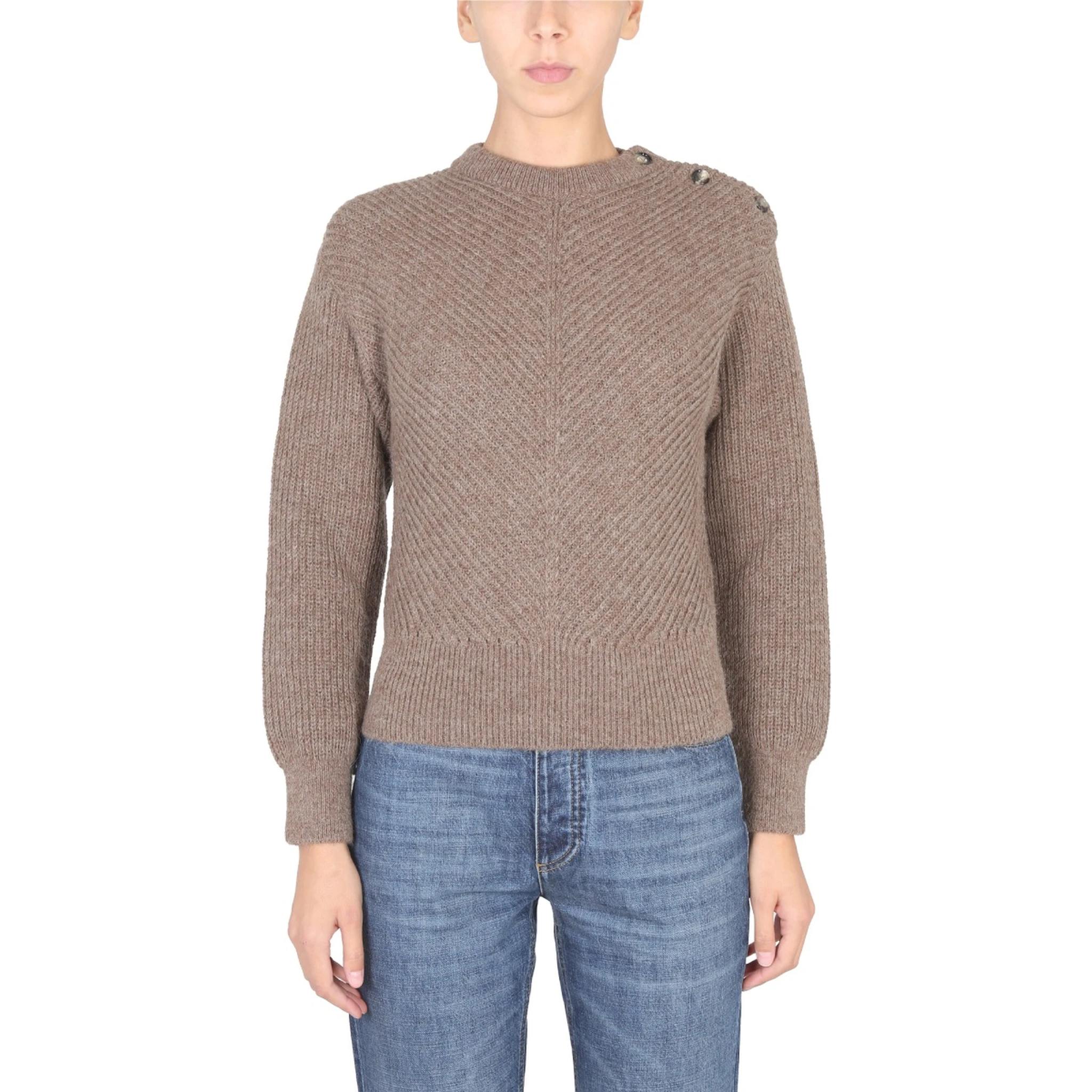 ALPACA KNIT WITH CHEVRON PATTERN