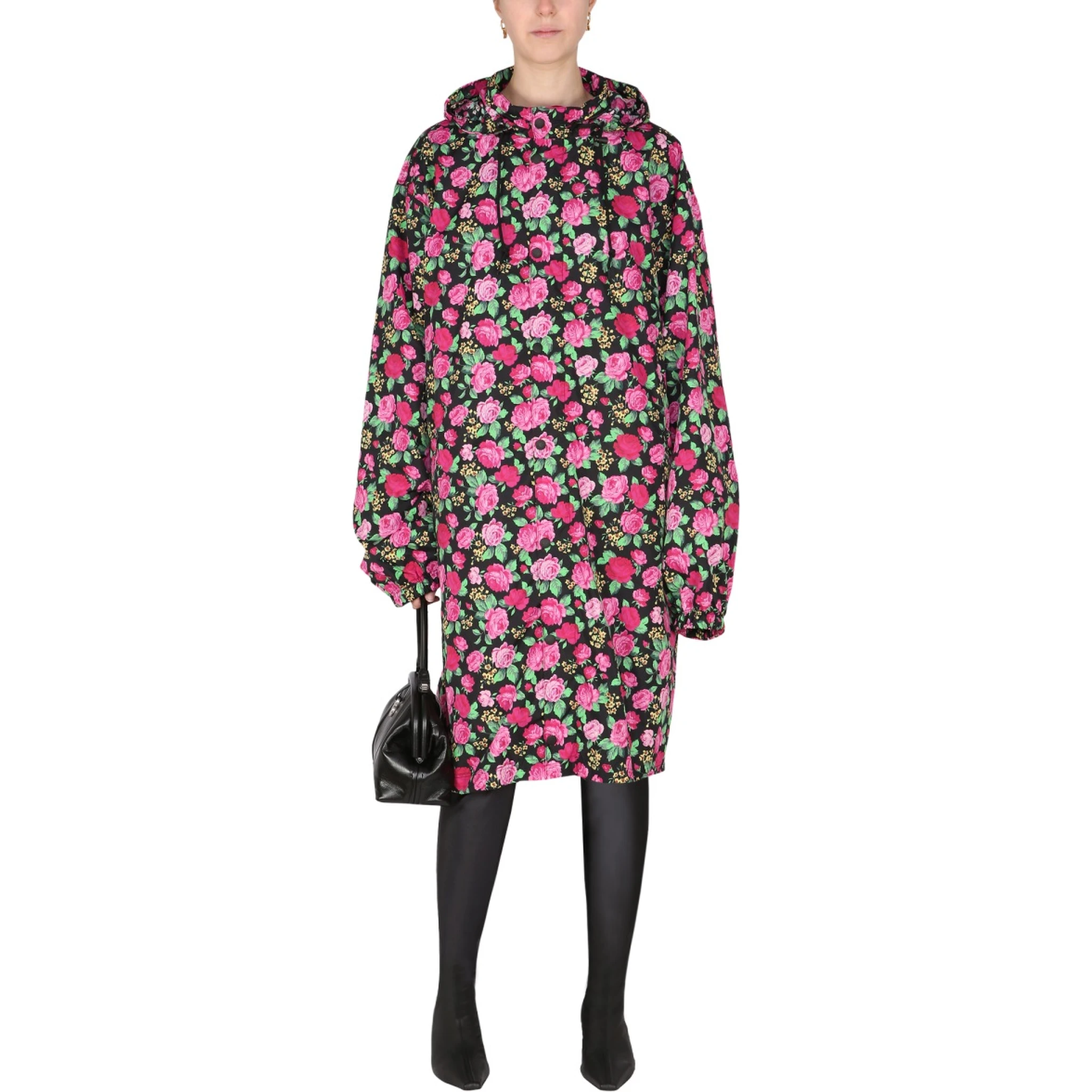 COAT WITH FLORAL PATTERN