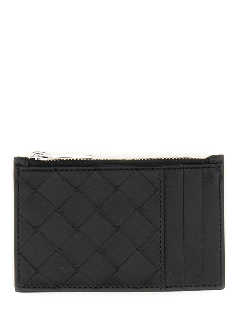 WOVEN CARD HOLDER WITH ZIPPER