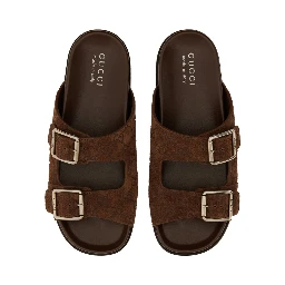LEATHER SLIDER SANDAL