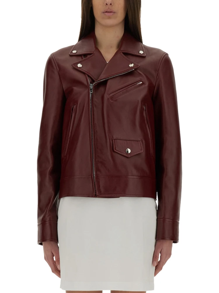 LEATHER BIKER JACKET