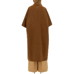 CAMEL DRAP CAPE COAT