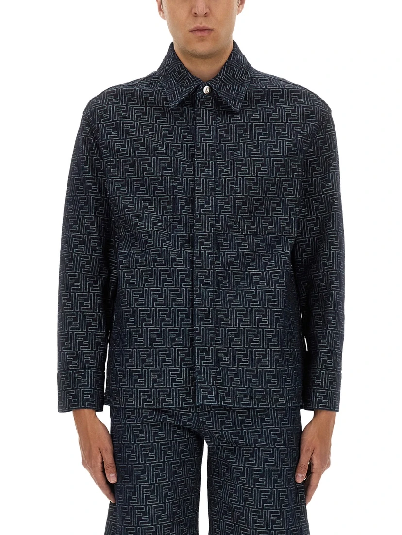 FF JACQUARD DENIM SHIRT