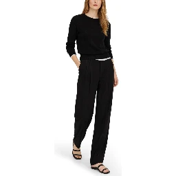 SILK BLEND TAILORED PANTS