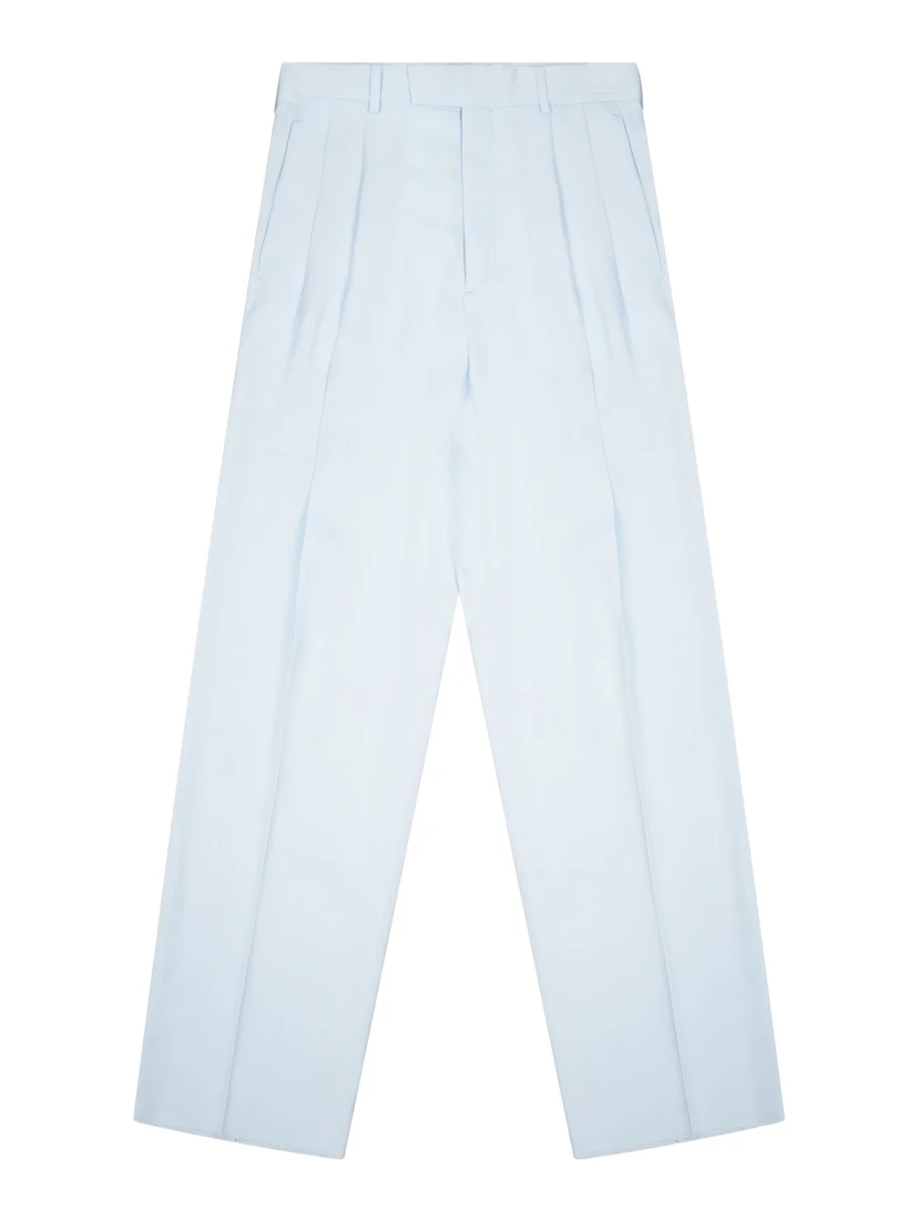 SILK BLEND TAILORED PANTS
